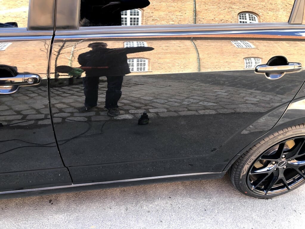 bilside efter polering bilside efter polering