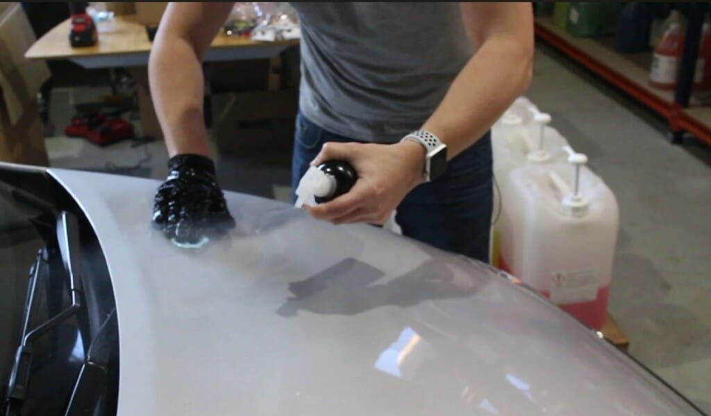 Claybar på bilen Claybar på bilen